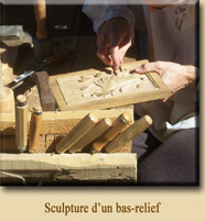 Sculpture d'un bas-relief
