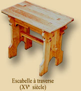 Escabelle  traverse