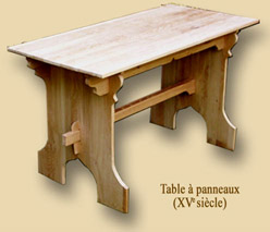 Table  panneaux